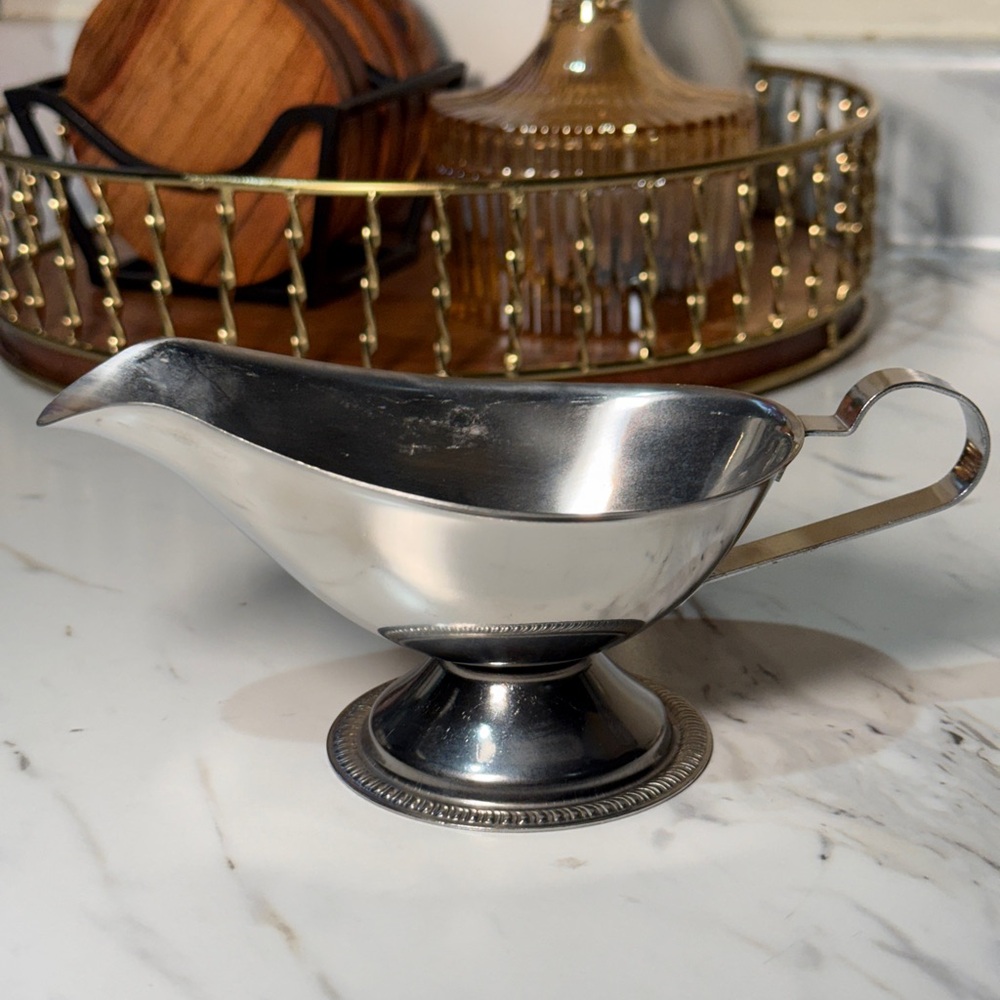 Classic Silver Plated Gravy Boat